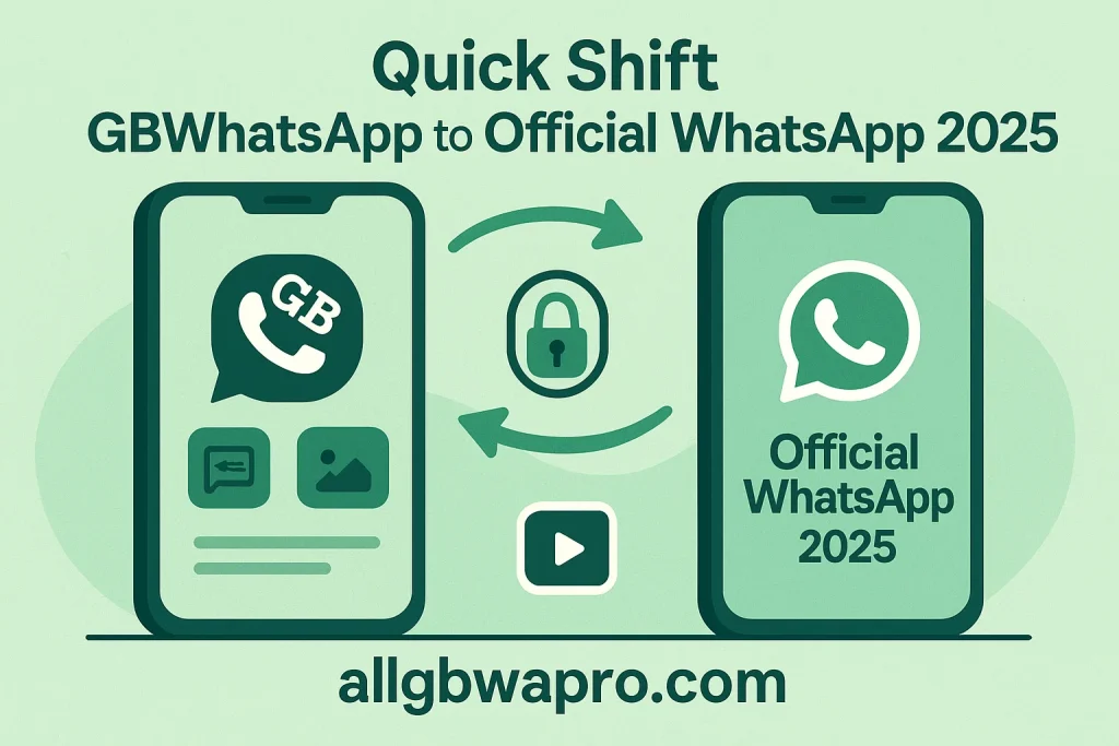 Quick Shift GB WhatsApp to Official WhatsApp 2025 