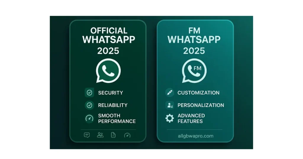 FM WhatsApp vs WhatsApp The Ultimate Choice 2025 3 FM WhatsApp vs Official WhatsApp: Comparative Analysis