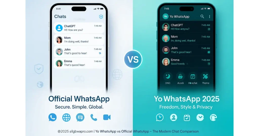Yo WhatsApp VS Official WhatsApp